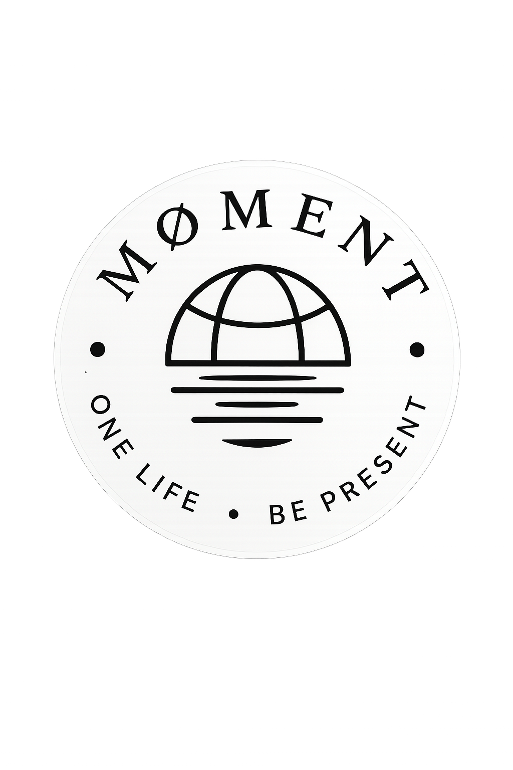 MØMENT- BE PRESENT Sticker