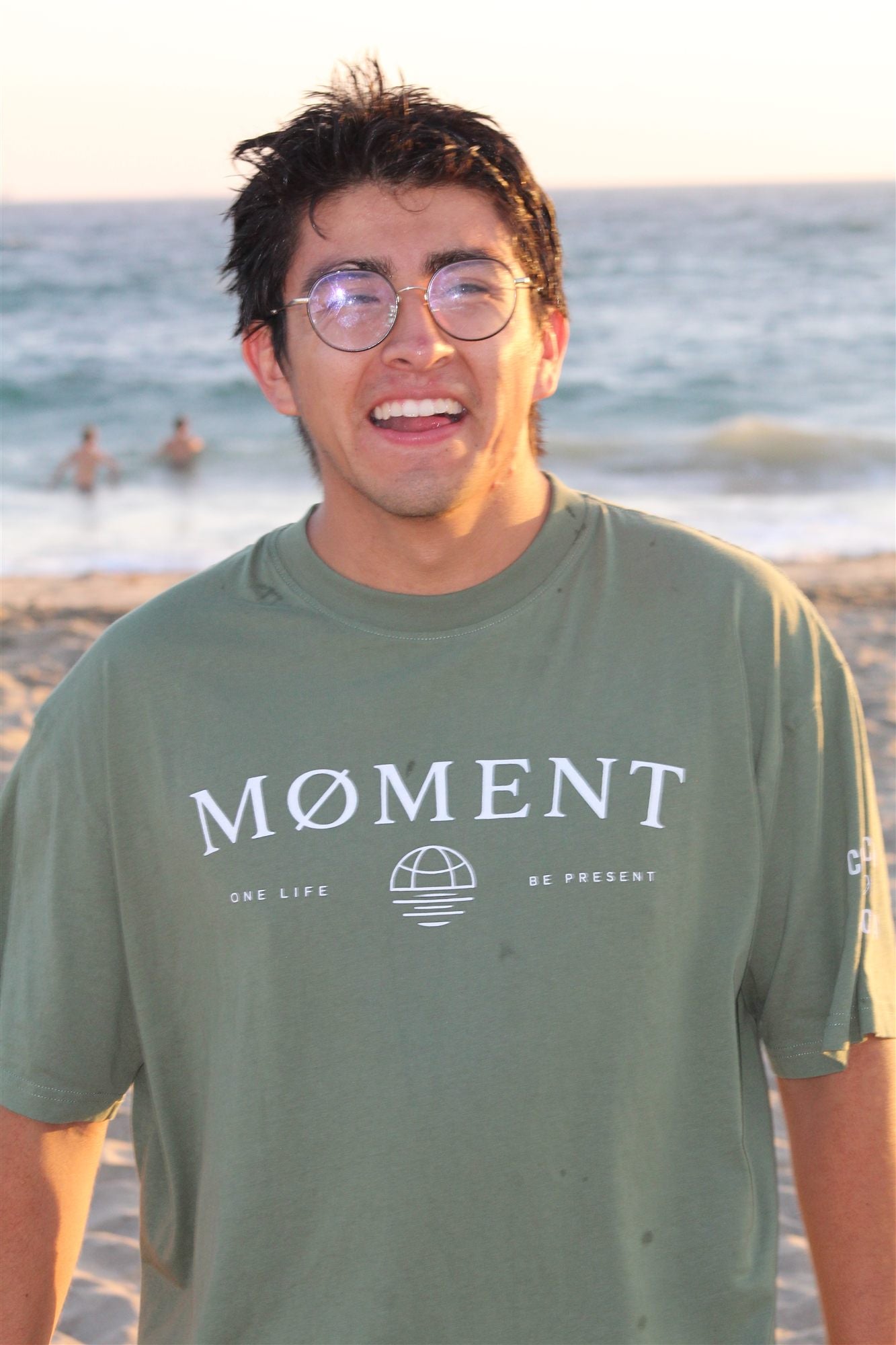 logo tee in sage